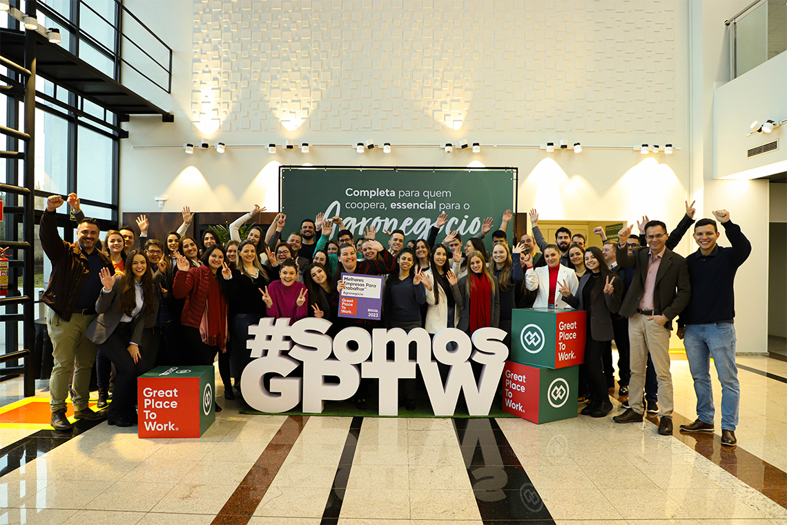 Cooperativa é premiada como 3ª melhor empresa para trabalhar no Agro GPTW