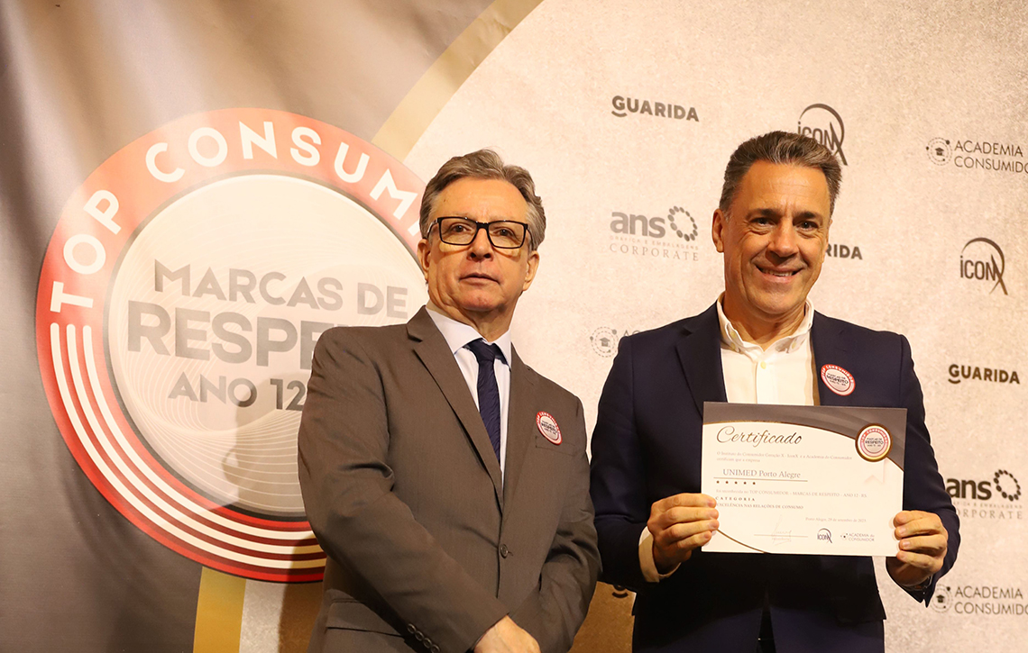 Cooperativa recebe certificado Top Consumidor - Marcas de Respeito