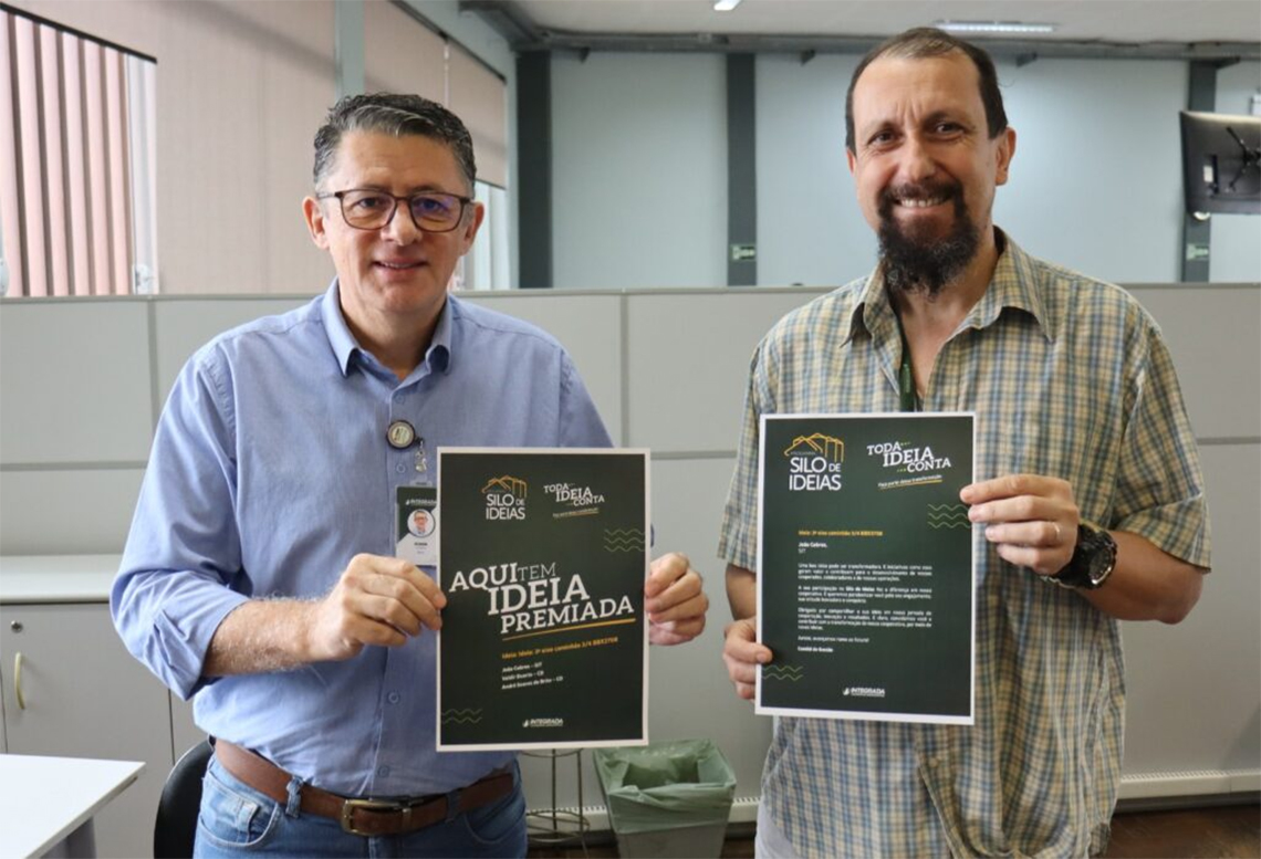 Silo de Ideias: Colaboradores de cooperativa são premiados por ideias inovadoras